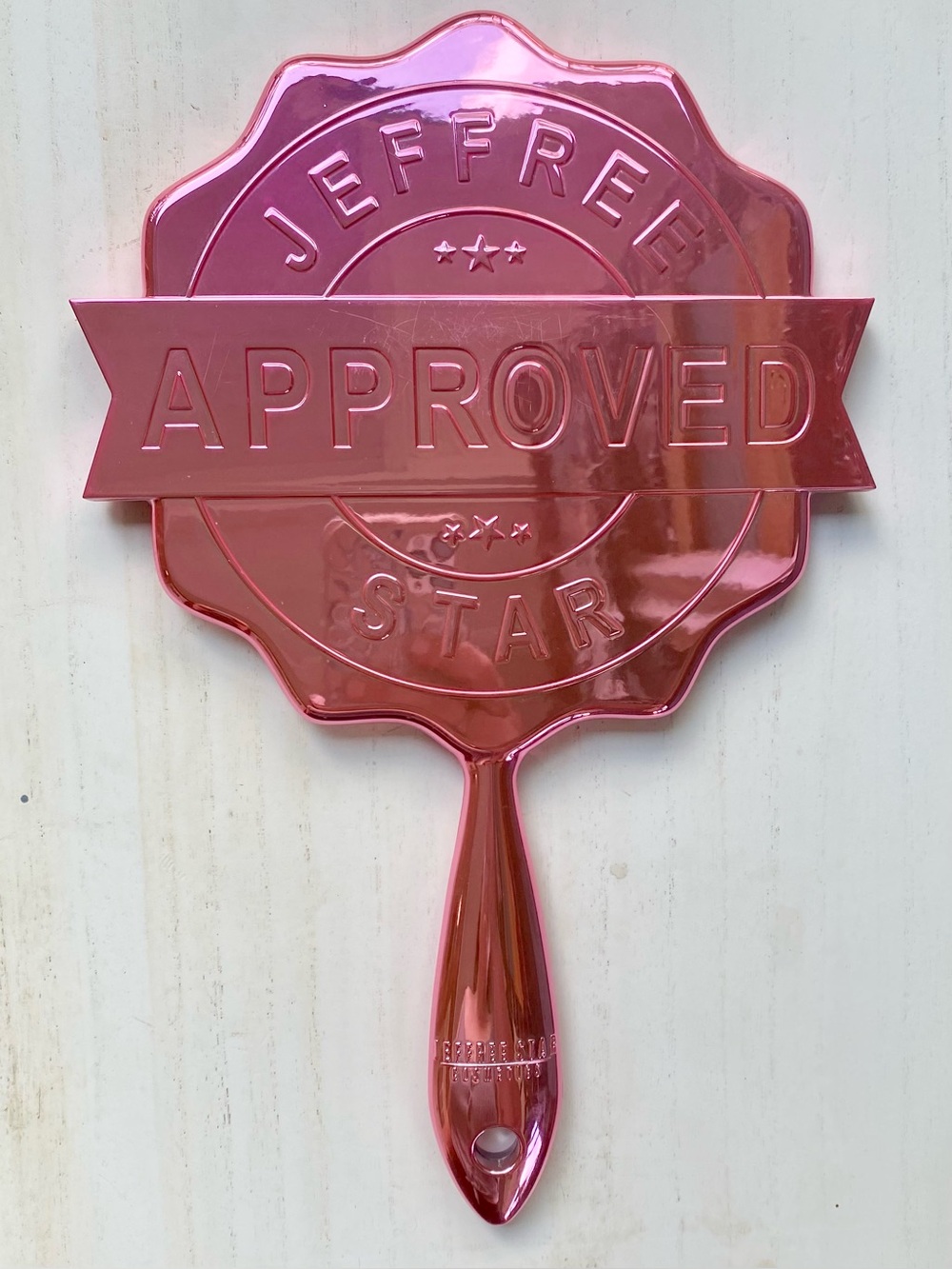 Jeffree Star Approved Pink Chrome Hand Mirror
